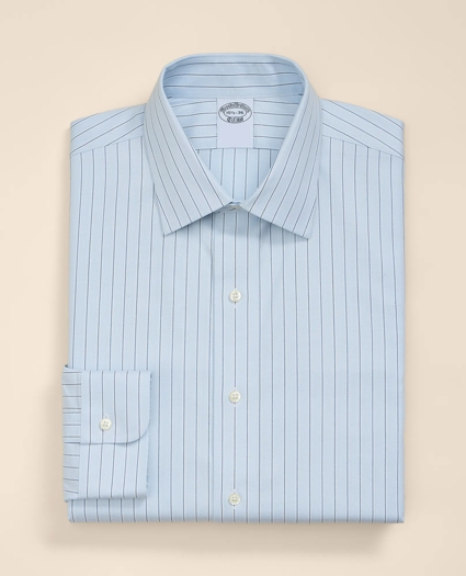 Supima&reg; Cotton Non-Iron Herringbone Ainsley Collar Striped Dress Shirt, image 2