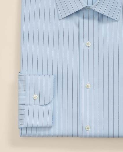Supima&reg; Cotton Non-Iron Herringbone Ainsley Collar Striped Dress Shirt, image 4