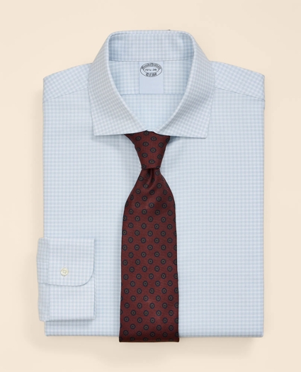 Supima&reg; Cotton Non-Iron Herringbone Ainsley Collar Check Dress Shirt, image 1