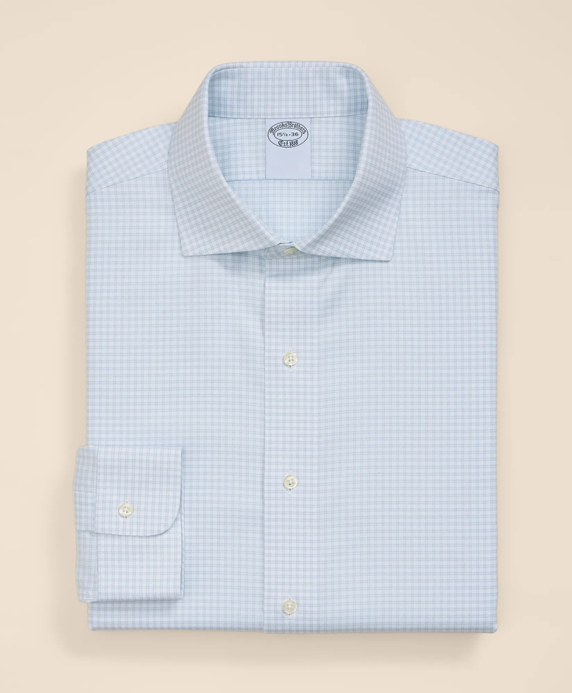 Supima&reg; Cotton Non-Iron Herringbone Ainsley Collar Check Dress Shirt, image 2