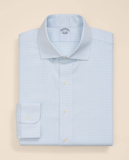 Supima&reg; Cotton Non-Iron Herringbone Ainsley Collar Check Dress Shirt, image 2