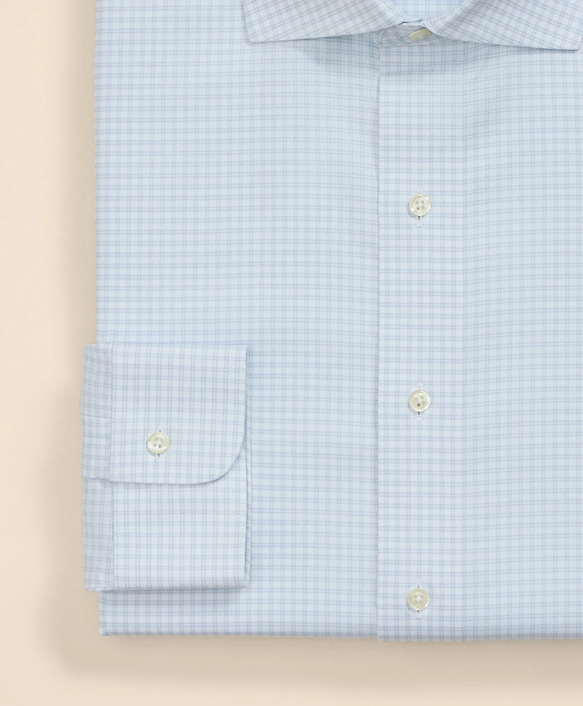 Supima&reg; Cotton Non-Iron Herringbone Ainsley Collar Check Dress Shirt, image 4