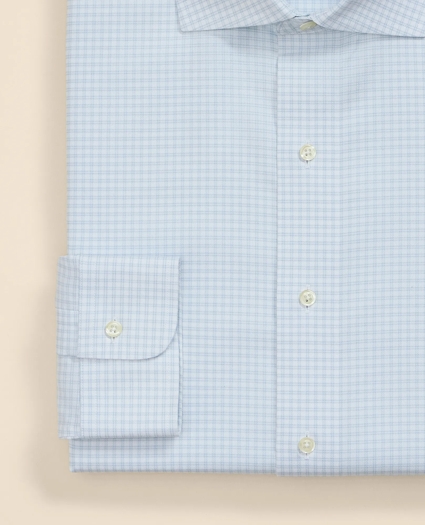 Supima&reg; Cotton Non-Iron Herringbone Ainsley Collar Check Dress Shirt, image 4