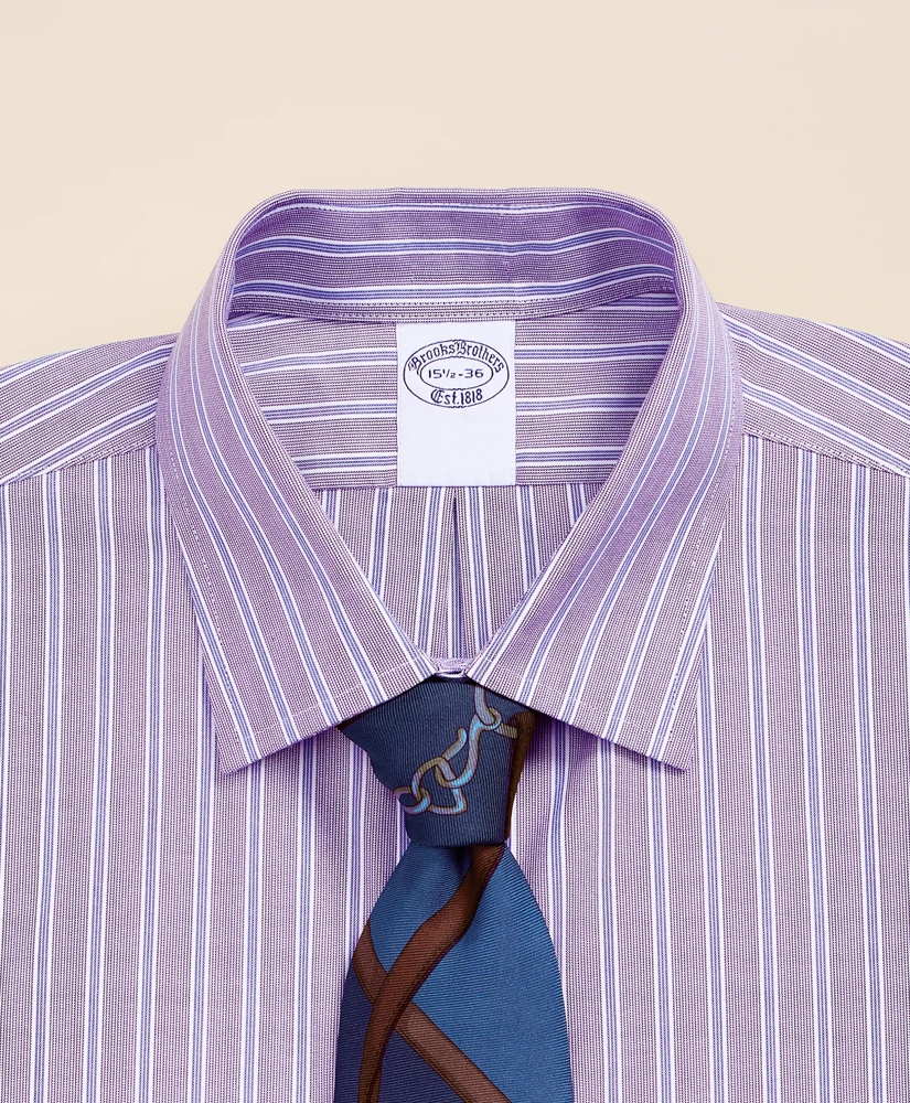 Supima&reg; Cotton Non-Iron Pinpoint Oxford Ainsley Collar Stripe Dress Shirt, image 4