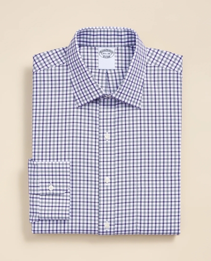 Supima&reg; Cotton Non-Iron Pinpoint Oxford Ainsley Collar Check Dress Shirt, image 2