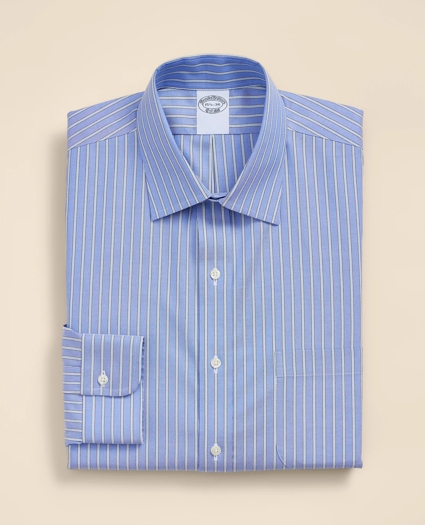 Supima&reg; Cotton Non-Iron Pinpoint Oxford Ainsley Collar Stripe Dress Shirt, image 2