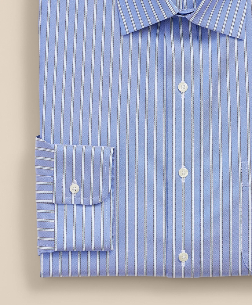 Supima&reg; Cotton Non-Iron Pinpoint Oxford Ainsley Collar Stripe Dress Shirt, image 3