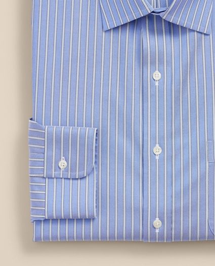 Supima&reg; Cotton Non-Iron Pinpoint Oxford Ainsley Collar Stripe Dress Shirt, image 3