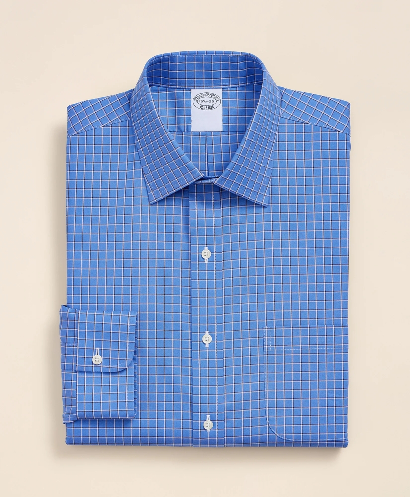 Supima&reg; Cotton Non-Iron Pinpoint Oxford Ainsley Collar Check Dress Shirt, image 2