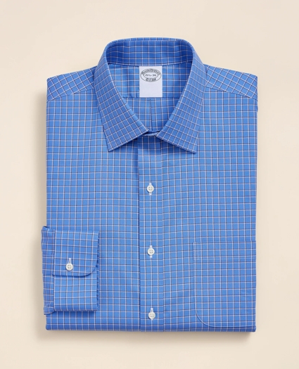Supima&reg; Cotton Non-Iron Pinpoint Oxford Ainsley Collar Check Dress Shirt, image 2