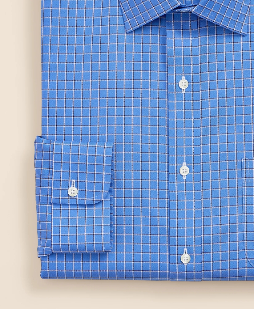 Supima&reg; Cotton Non-Iron Pinpoint Oxford Ainsley Collar Check Dress Shirt, image 3