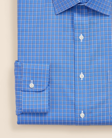 Supima&reg; Cotton Non-Iron Pinpoint Oxford Ainsley Collar Check Dress Shirt, image 3