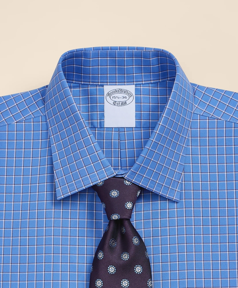 Supima&reg; Cotton Non-Iron Pinpoint Oxford Ainsley Collar Check Dress Shirt, image 4