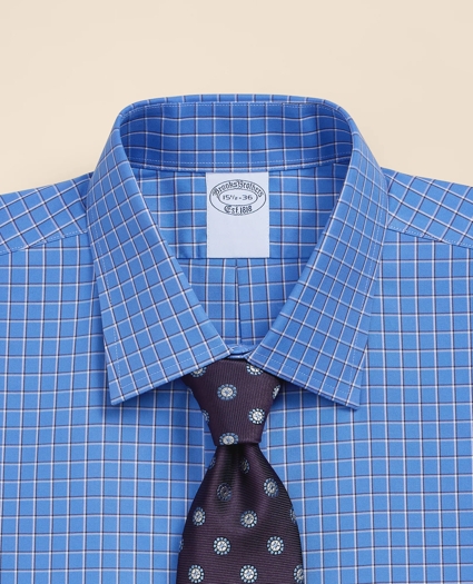 Supima&reg; Cotton Non-Iron Pinpoint Oxford Ainsley Collar Check Dress Shirt, image 4