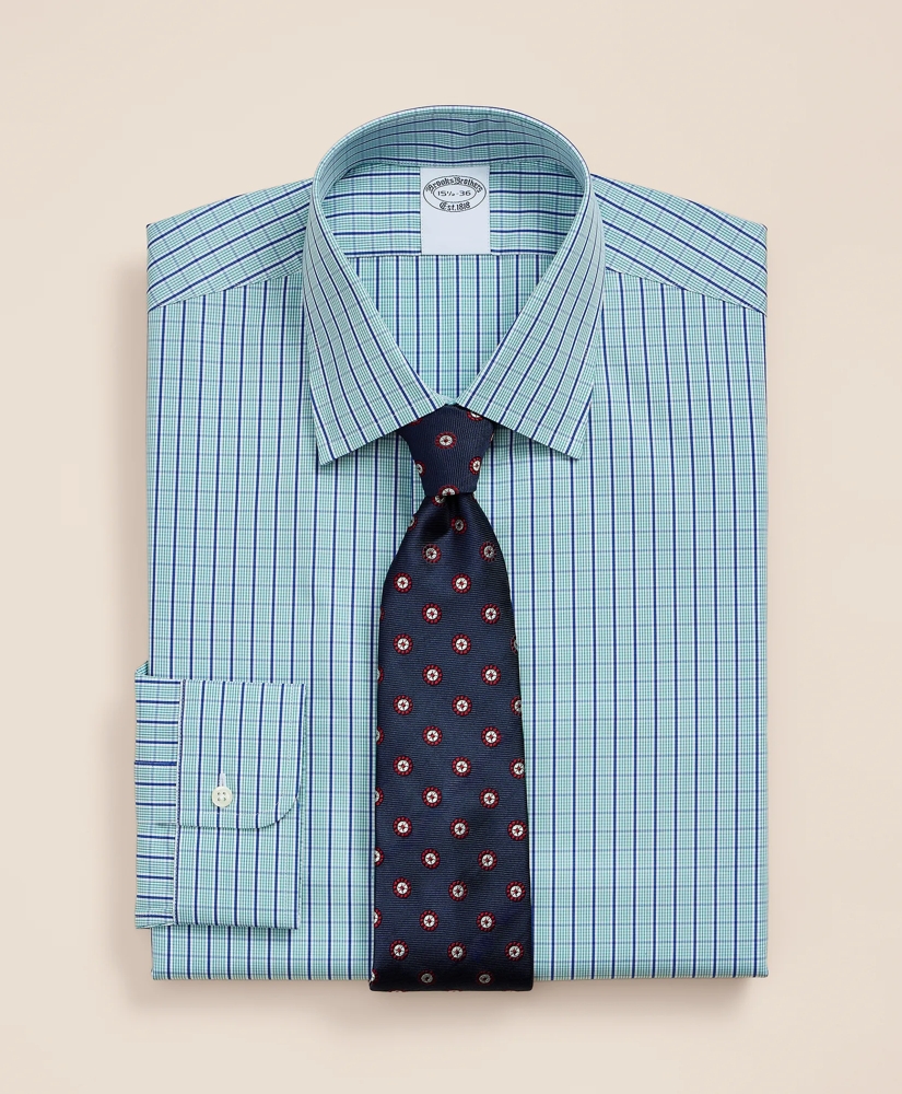 Pure Supima&reg; Cotton Ainsley Collar, Check Dress Shirt, image 1