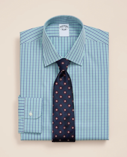 Pure Supima&reg; Cotton Ainsley Collar, Check Dress Shirt, image 1
