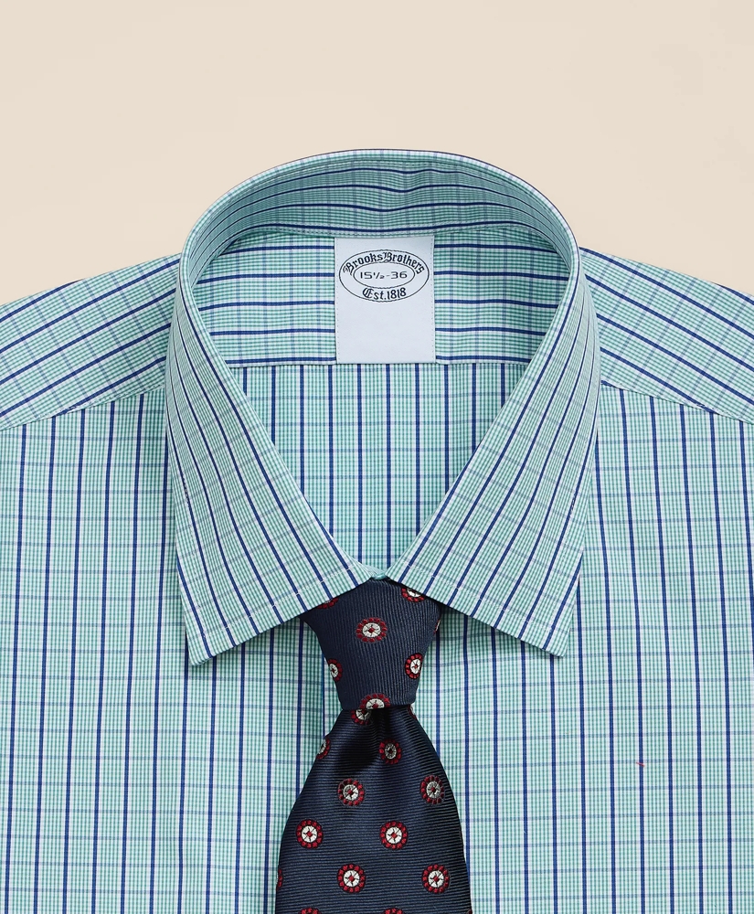 Pure Supima&reg; Cotton Ainsley Collar, Check Dress Shirt, image 4