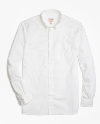 Solid White End-on-End Sport Shirt, image 1