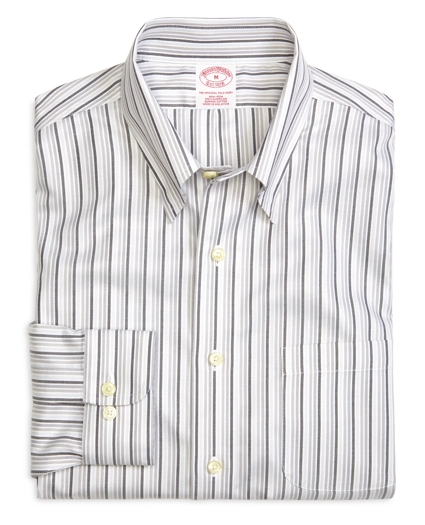 Madison Relaxed-Fit Sport Shirt, Supima® Cotton Non-Iron Tonal Stripe Twill
