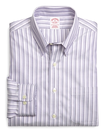 Madison Relaxed-Fit Sport Shirt, Supima® Cotton Non-Iron Tonal Stripe Twill