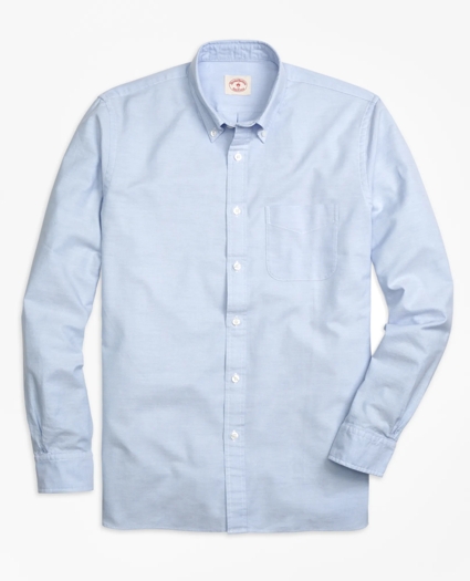 Solid Oxford Polo Button-Down Shirt