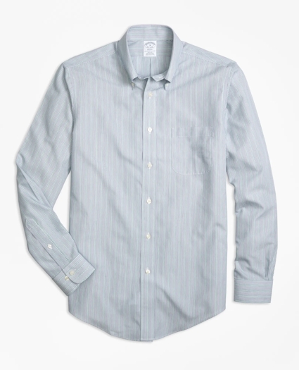 Regent Regular-Fit Sport Shirt, Non-Iron Mini Stripe
