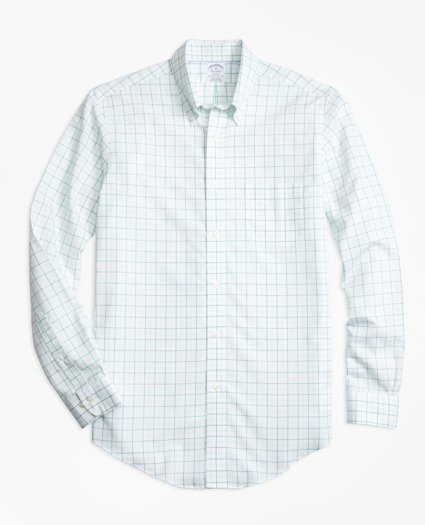 Brooks Brothers Cool Regent Regular-Fit Sport Shirt, Tonal Windowpane, image 1