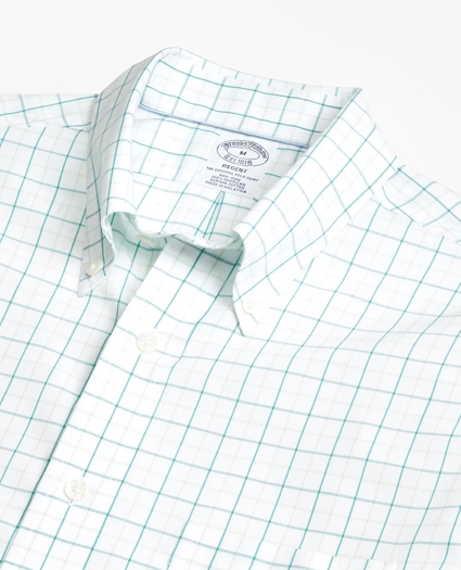 Brooks Brothers Cool Regent Regular-Fit Sport Shirt, Tonal Windowpane, image 2