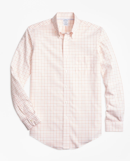 Brooks Brothers Cool Regent Regular-Fit Sport Shirt, Tonal Windowpane, image 1