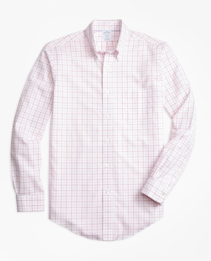Brooks Brothers Cool Regent Regular-Fit Sport Shirt, Tonal Windowpane, image 1