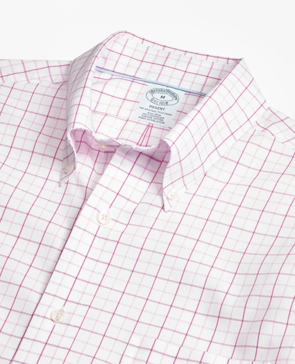 Brooks Brothers Cool Regent Regular-Fit Sport Shirt, Tonal Windowpane, image 2