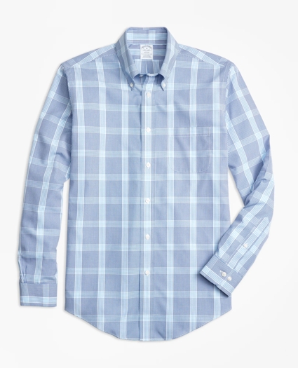 Regent Regular-Fit Sport Shirt, Non-Iron Windowpane, image 1
