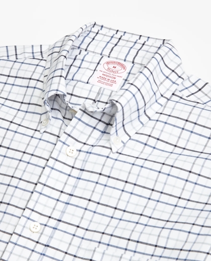 Madison Relaxed-Fit Sport Shirt, Oxford Multi-Check, image 2