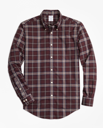 Regent Regular-Fit Sport Shirt, Non-Iron Brooks Brothers Signature Tartan, image 1