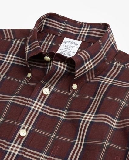 Regent Regular-Fit Sport Shirt, Non-Iron Brooks Brothers Signature Tartan, image 2