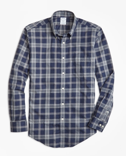 Regent Regular-Fit Sport Shirt, Non-Iron Brooks Brothers Signature Tartan, image 1