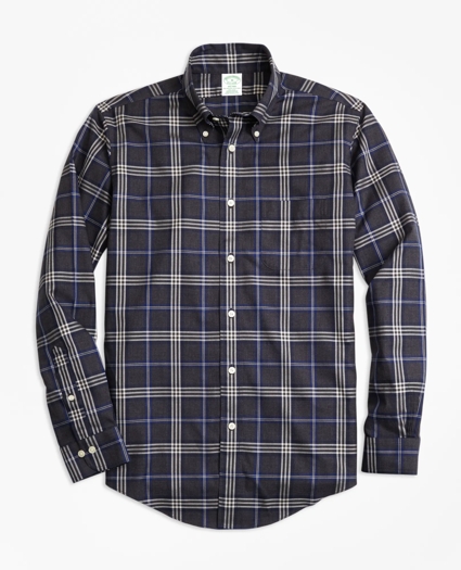 Non-Iron Milano Fit Brooks Bothers Signature Tartan Sport Shirt, image 1