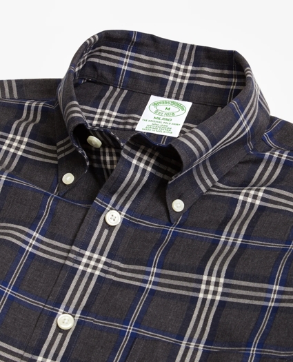 Non-Iron Milano Fit Brooks Bothers Signature Tartan Sport Shirt, image 2