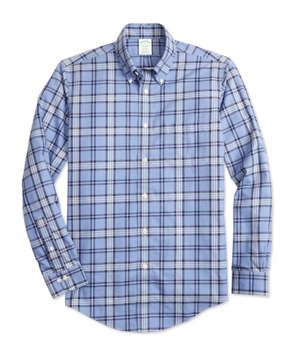 Non-Iron Milano Fit Brooks Bothers Signature Tartan Sport Shirt, image 1