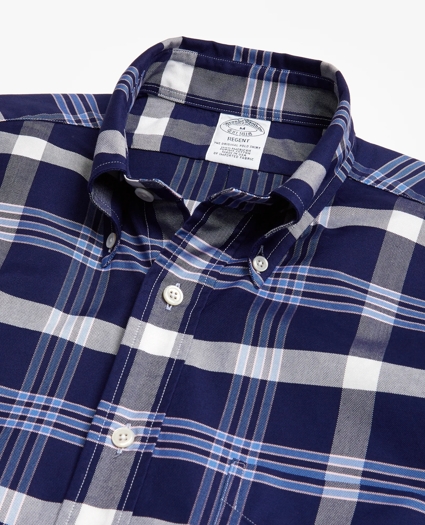Regent Regular-Fit Sport Shirt, Oxford BB#10 Plaid, image 2