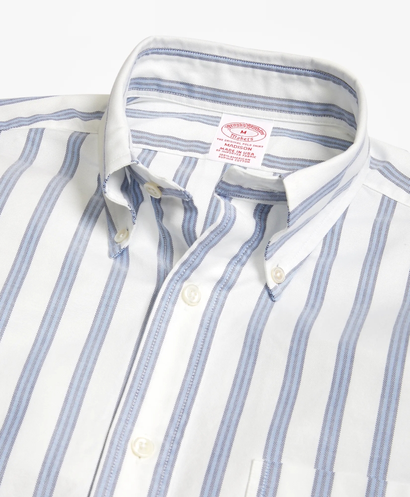 Madison Relaxed-Fit Sport Shirt, Oxford BB#1 Stripe
