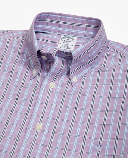 Regent Regular-Fit Sport Shirt, Non-Iron Three-Color Windowpane Check, image 2