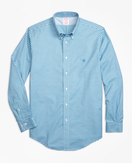 Madison Relaxed-Fit Sport Shirt, Non-Iron Gingham, image 1