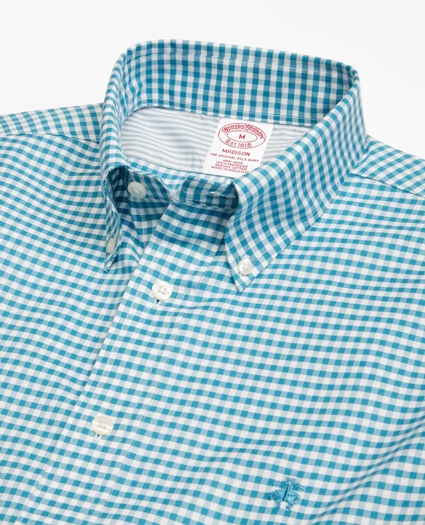 Madison Relaxed-Fit Sport Shirt, Non-Iron Gingham, image 2