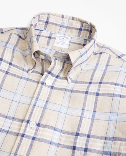 Regent Regular-Fit Sport Shirt, Tartan Irish Linen, image 2