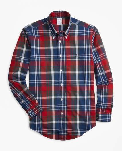 Regent Regular-Fit Sport Shirt, Bold Plaid Zephyr, image 1