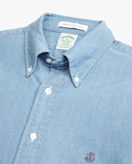 Milano Fit Indigo Dyed Sport Shirt, image 2