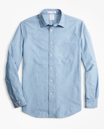Regent Regular-Fit Indigo Sport Shirt, image 1