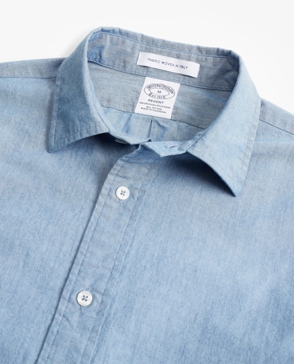 Regent Regular-Fit Indigo Sport Shirt, image 2