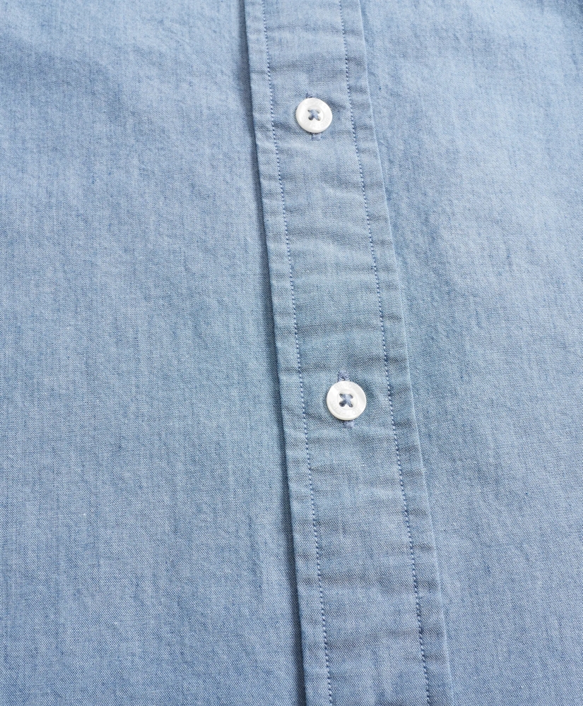 Regent Regular-Fit Indigo Sport Shirt, image 3